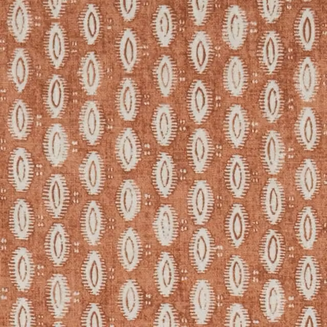 iLiv Maala Fabric Henna in Orange and Brown