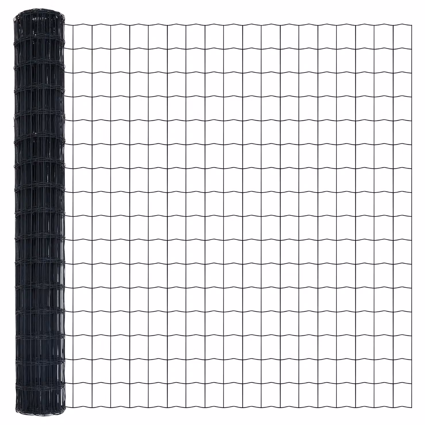 Berkfield Home Euro Fence Grey PVC-Coated Steel Fencing, H: 1.6 m x W: 10 m – 3