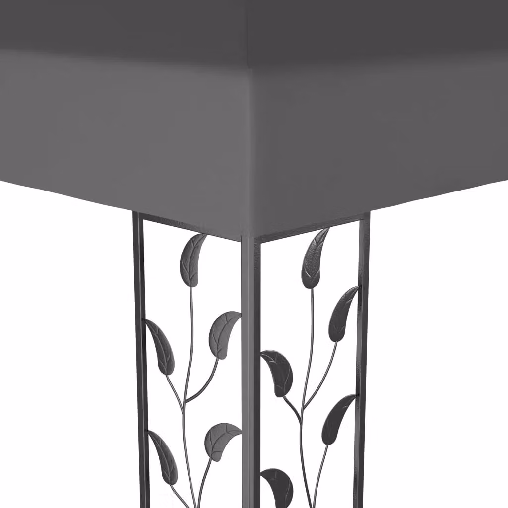 Berkfield Home Anthracite and Black Gazebo W: 600 cm, D: 300 cm, H: 270 cm – 3
