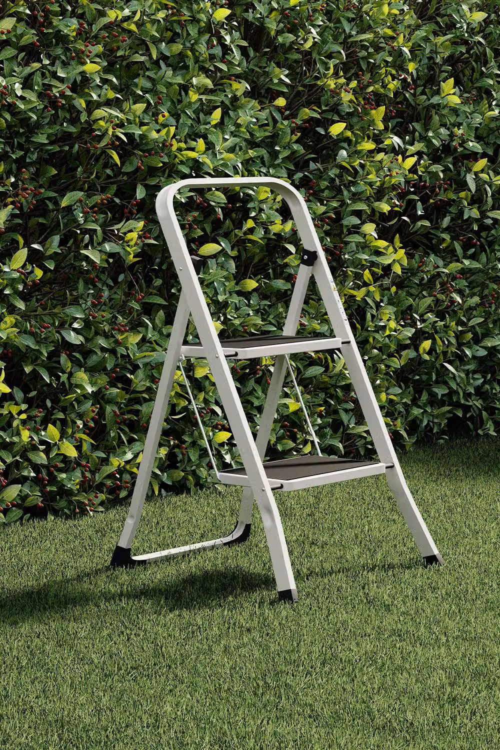 HD Designs 2 Step Folding Ladder with Anti-Slip Mat in White – 7