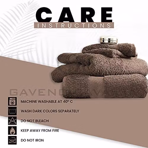 Gaveno Cavailia Pack of 2 Striped Cotton Bath Sheets, 700 GSM, Brown – 4