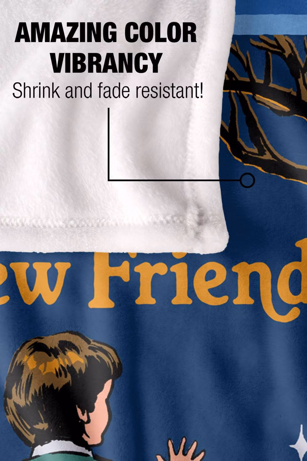 Steven Rhodes Making New Friends Super Soft Fleece Throw Blanket, Multicolour, W/D/H: 152 x 127 cm – 4