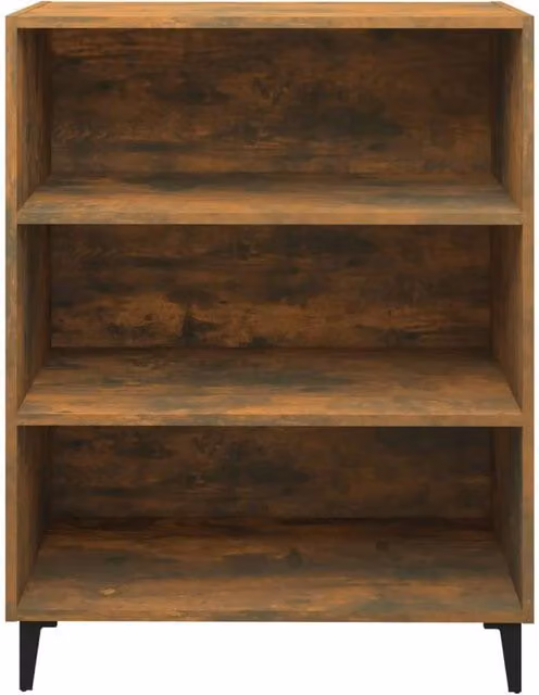 Berkfield Home Smoked Oak Sideboard in Brown, W/D/H: 69.5 x 32.5 x 90 cm