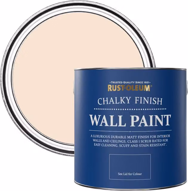 Rust-Oleum Melrose Matt Pink Chalky Water-Based Wall Paint 2.5L – 1