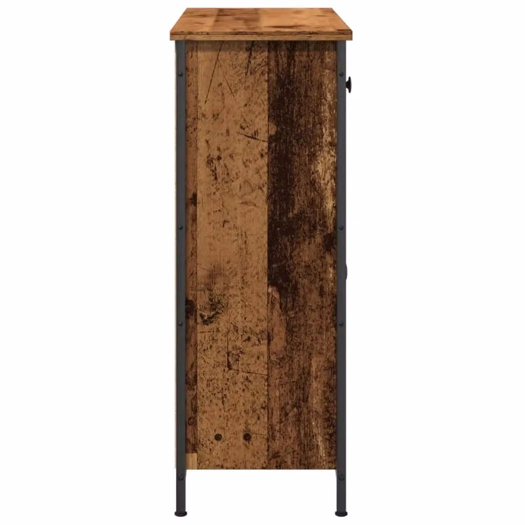 Berkfield Home Old Wood Sideboard in Brown, W/D/H: 70 x 41 x 56 cm – 4
