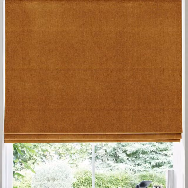 Simply Collection Positano Made to Measure Blackout Roman Blind in Orange