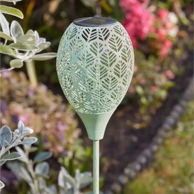 Smart Solar Solaire LED Solar Stake Lights in Sage Green, Pack of 2