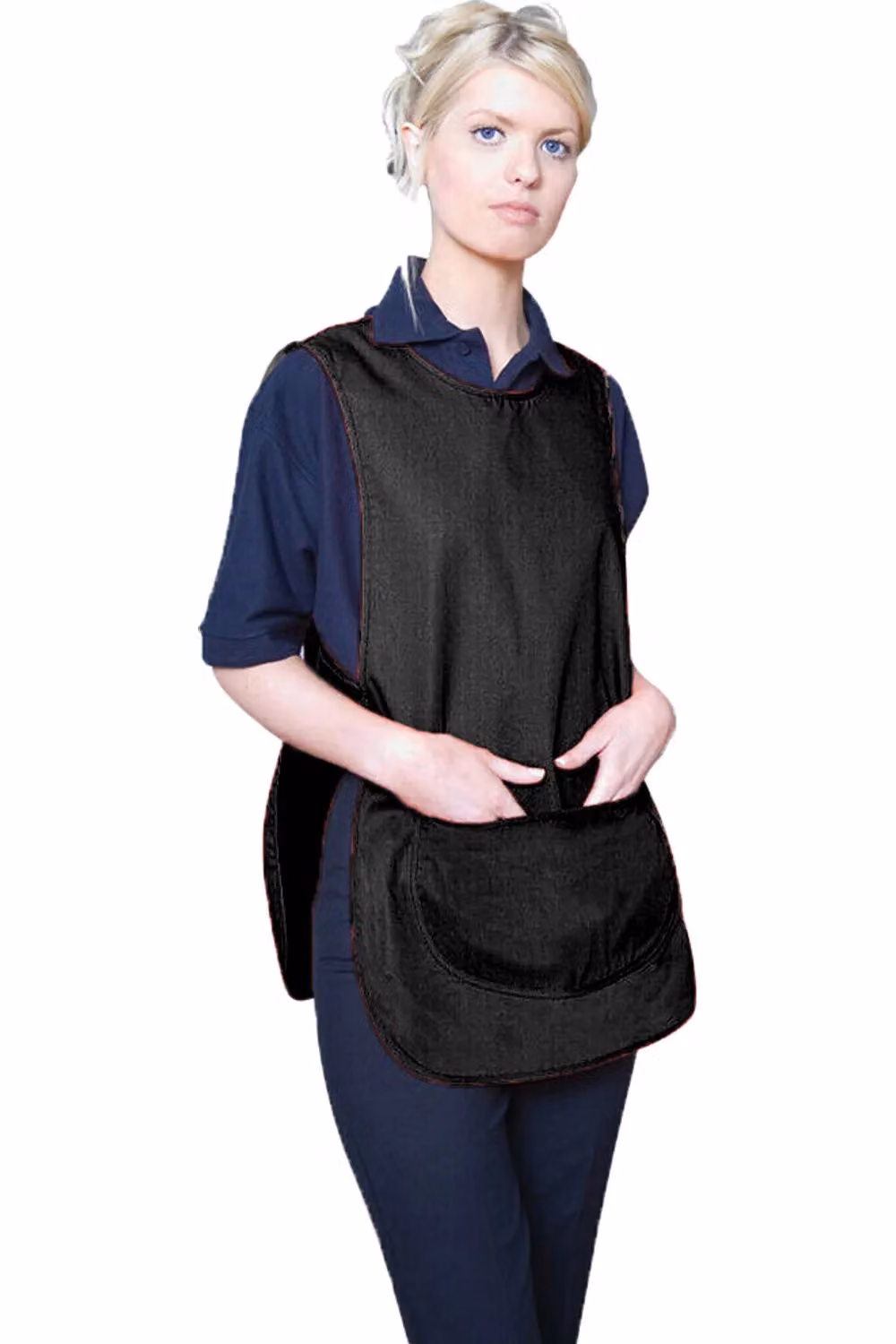 Warrior Poly-Cotton Pocket Workwear Tabard in Black, Size: Medium – 2