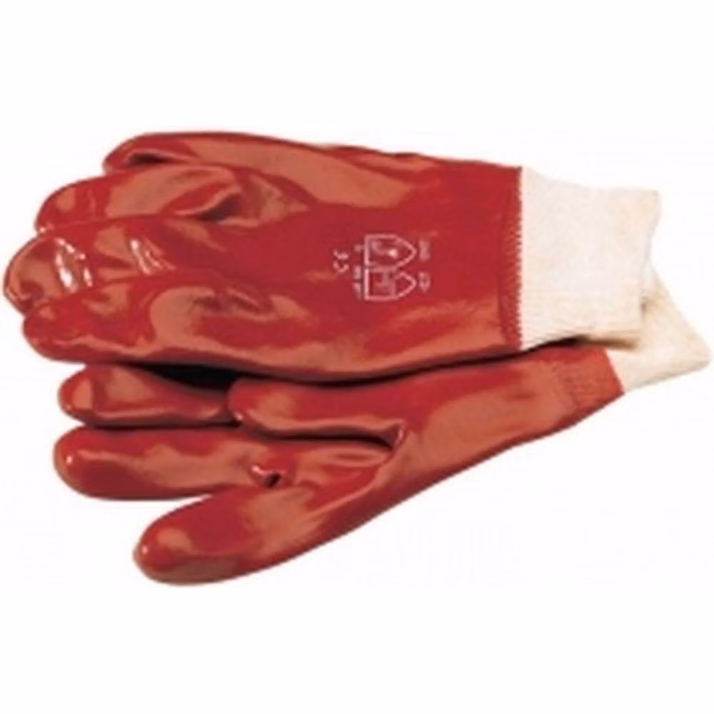 Glenwear Red PVC Coated Waterproof Gardening Gloves with Cotton Lining, Size XL – 2
