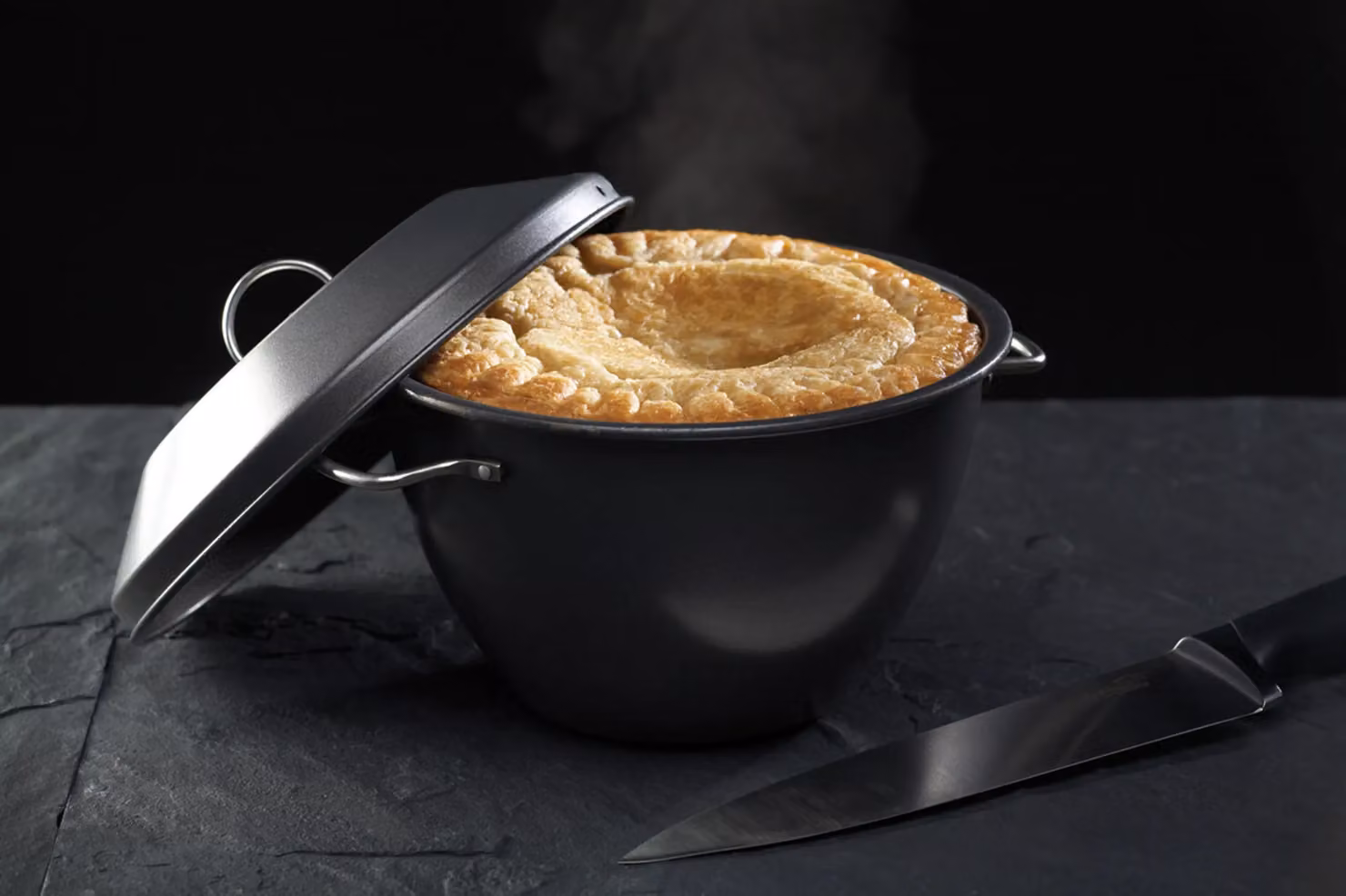 MasterClass Non-Stick Pudding Steamer, 2 Litre, Grey – 4
