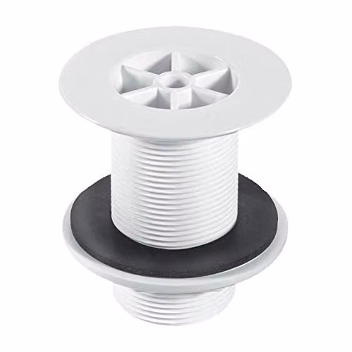 McAlpine White Plastic Round Shower Waste WS3
