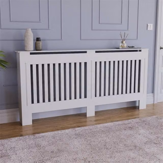 FORGEVIO White Radiator Cover Shelf Cabinet – 1