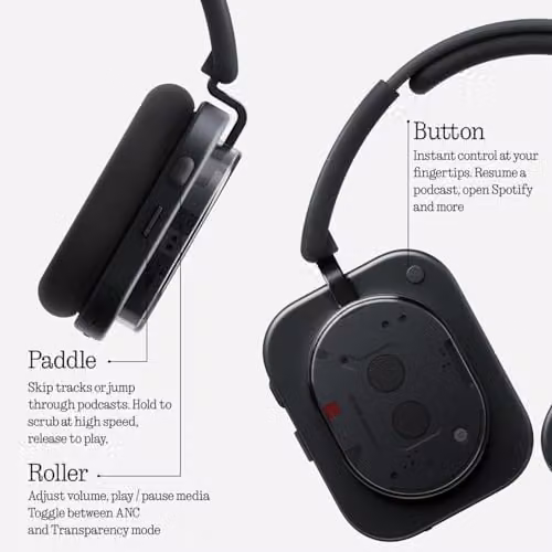 Nothing Hybrid Active Noise Cancelling Wireless Over-Ear Headphones, Black – 3