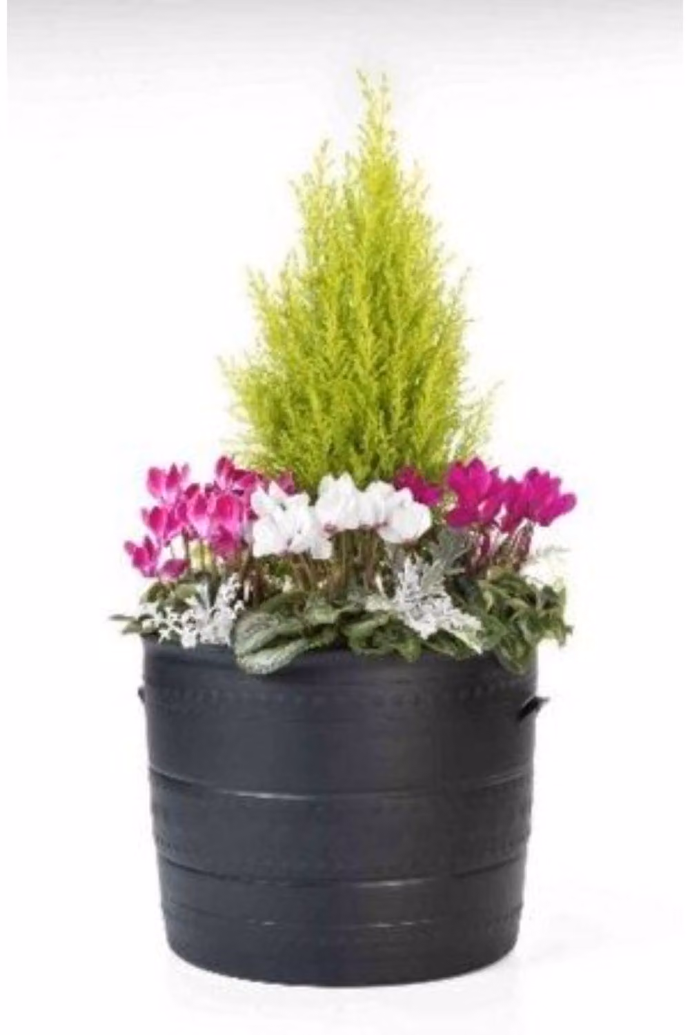 KDMD Stewart Smithy 35cm Black Plastic Patio Tub Planter – 3