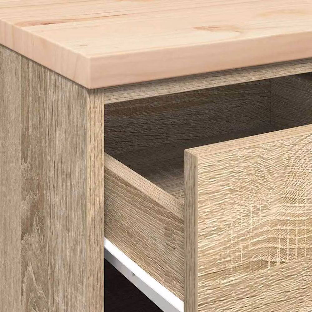 Berkfield Home Durable Garage Storage Cabinet in Sonoma Oak, Light Tan, W/D/H: 40 x 51 x 85 cm – 3