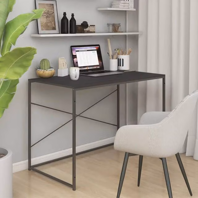 Berkfield Home Computer Desk in Black, W/D/H: 110 x 60 x 70 cm – 1