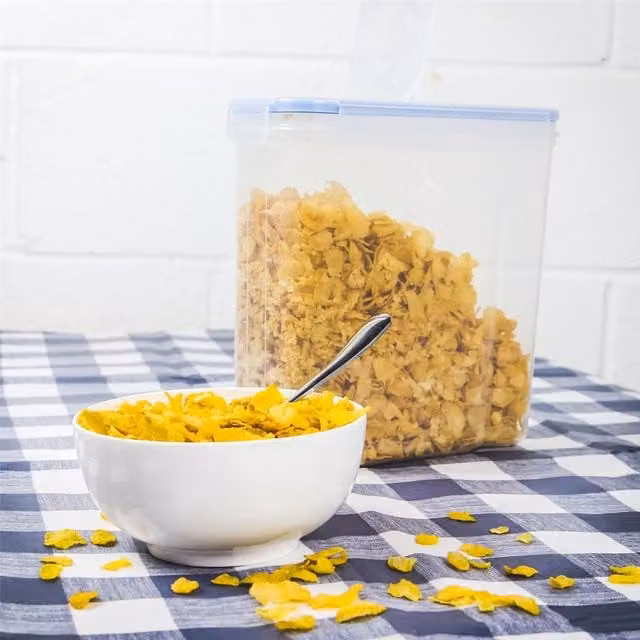 Pukkr Set of 4 Airtight and Leakproof Cereal Containers, 4L, Transparent