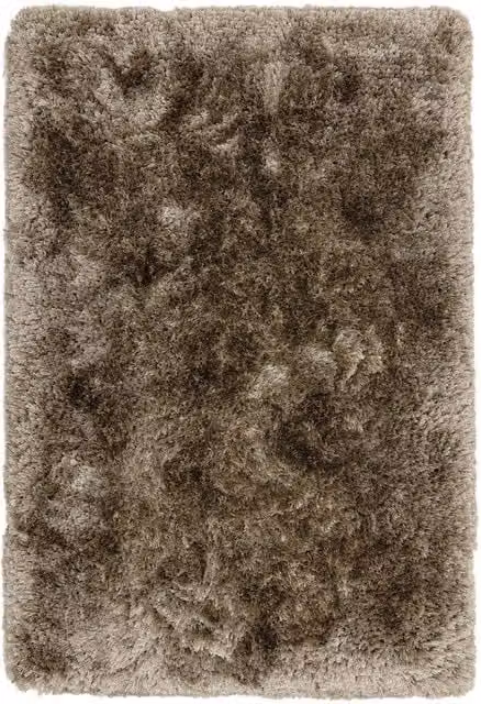 The Rug Shop UK Handmade Plain Shaggy Sparkle Luxurious Anti-Shed Area Rug in Brown, W: 160 cm, L: 230 cm – 1
