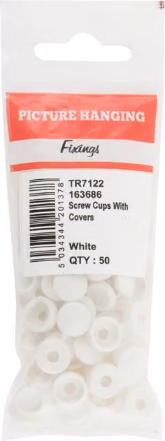 Hiatt White Screw Cups With Covers
