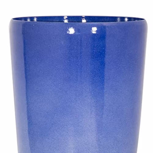 Primrose Garden Pacific Blue Cylinder Round Stone Composite Outdoor Planter, Diameter: 75 cm – 2