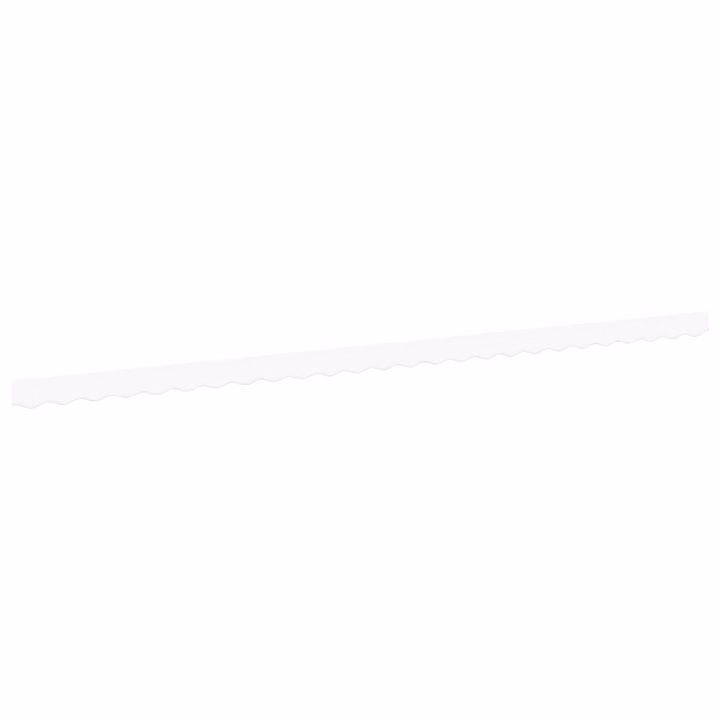Berkfield Home White Acrylic Fabric Awning Valance for 6 m Frame, W: 5.8 m, H: 0.2 m – 1
