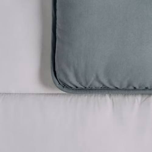 OHS Single Coverless Duvet and Pillowcase Set, 10.5 Tog Reversible Microfibre Quilt in Grey/Silver, W/D/H: 135 x 200 cm – 3