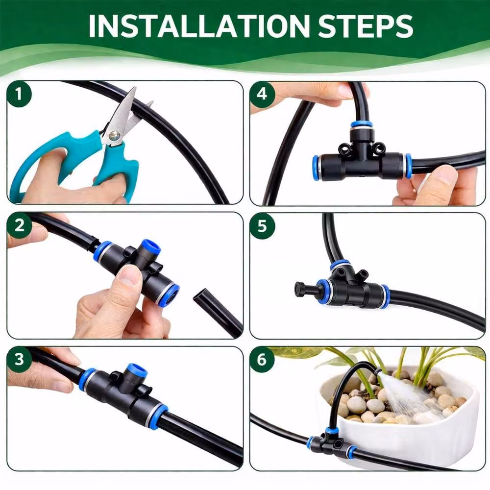 FLAVORA 20m Garden Drip Irrigation Kit in Black – 5