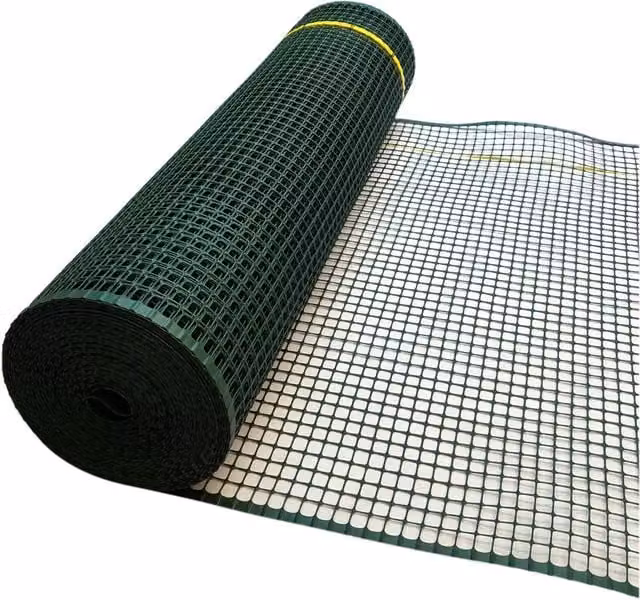 True Products Green Garden Square Mesh Plastic Fence