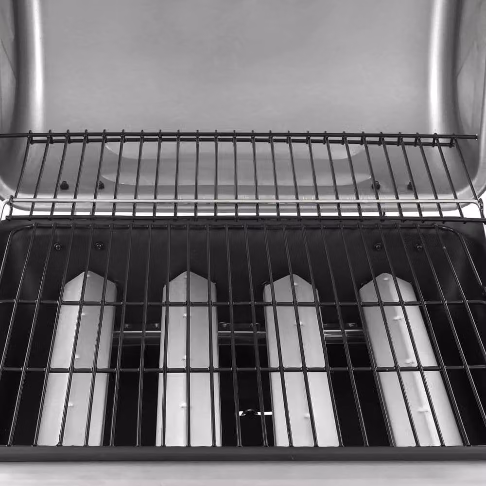 Berkfield Home 4 Burner Gas BBQ Grill with Cart in Black and Silver – 3