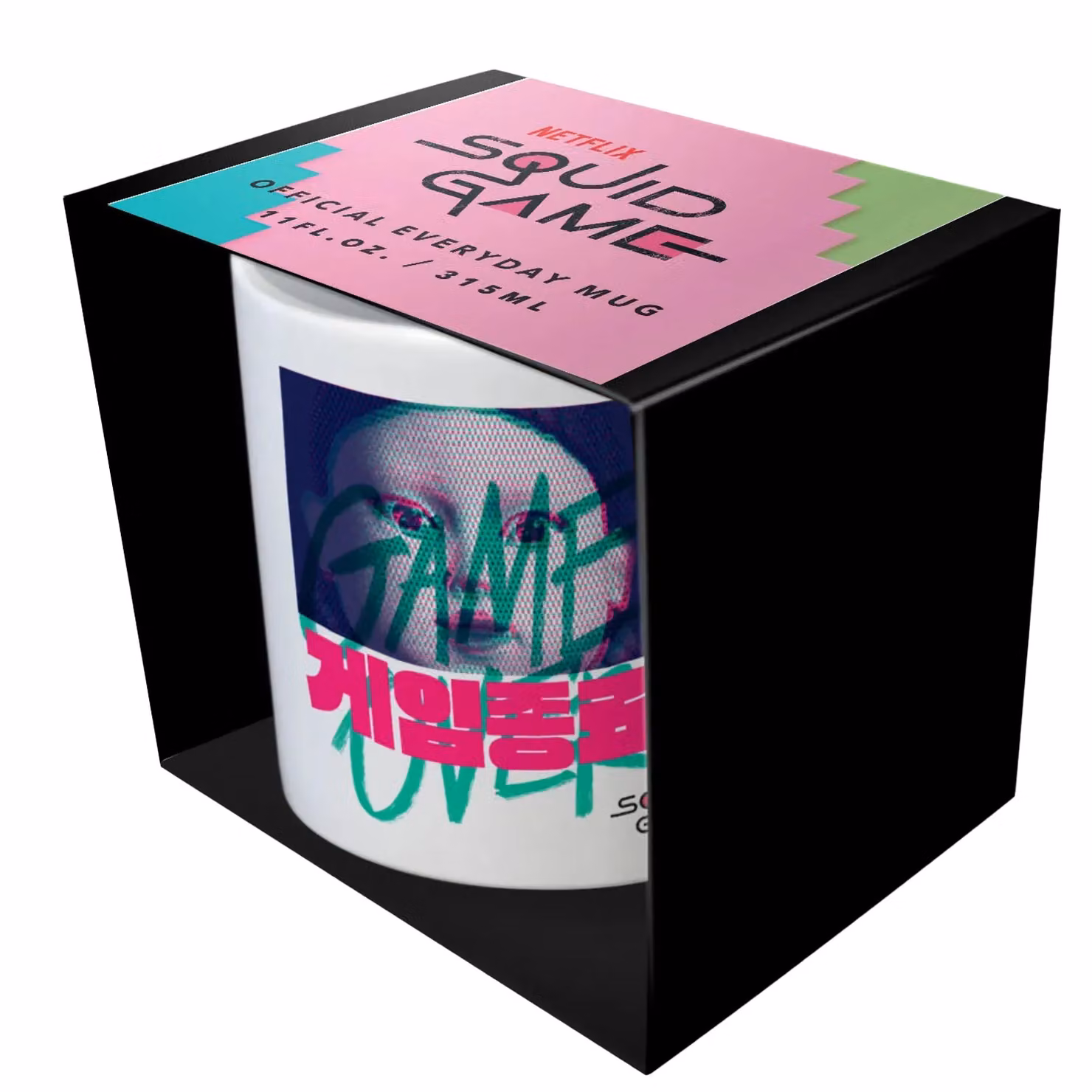 Netflix Game Over Ceramic Mug in White, 315 ml – 2