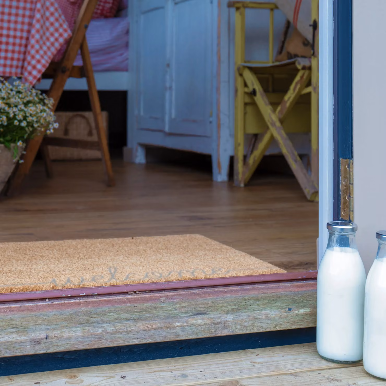 Artsy Grey and Beige Welcome Country Doormat, W/D: 90 x 60 cm – 3