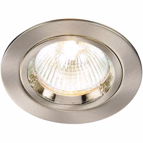 Netlighting Cast 1 Light Recessed Downlight in Grey and Silver with GU10 Dimmable Halogen Bulb