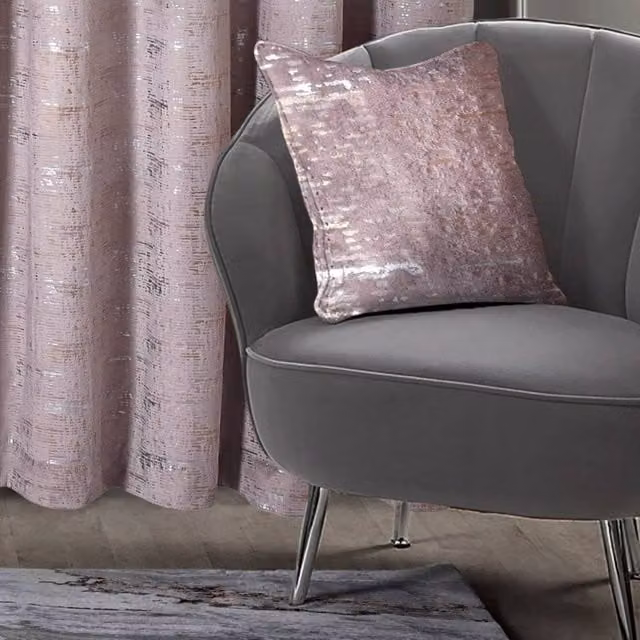Intimates Warwick Pink Velvet Filled Square Cushion, W/D/H: 43 x 43 x 43 cm