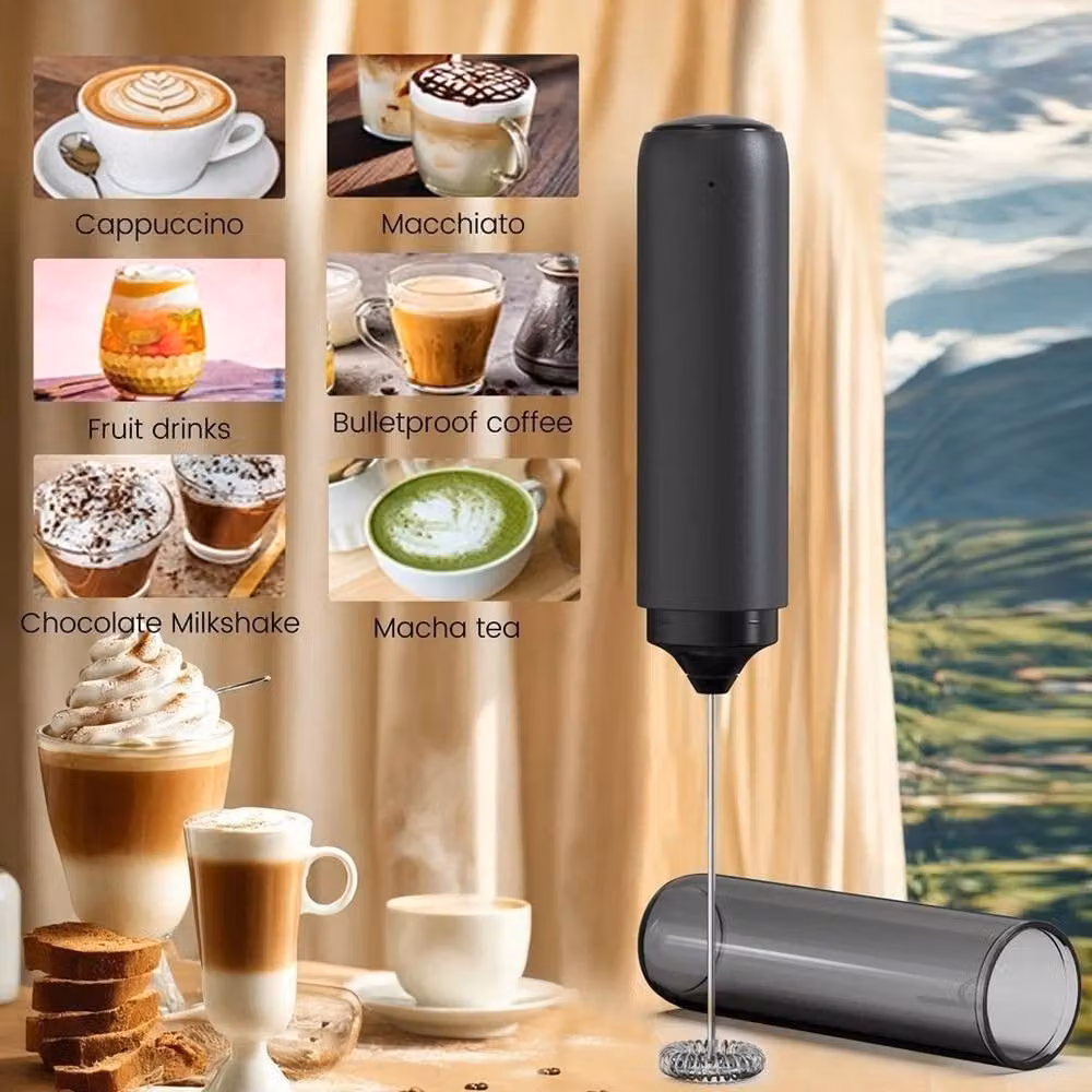PAWNORA Rechargeable USB Handheld Electric Milk Frother and Egg Beater in Black – 5