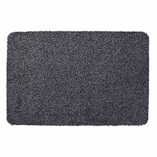 JVL Tanami Machine Washable Non-Slip Barrier Doormat, Anthracite Grey, W: 50 cm, D: 75 cm – 6