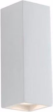 Foster White Paintable Plaster Up and Down Wall Lamp with GU10 Socket