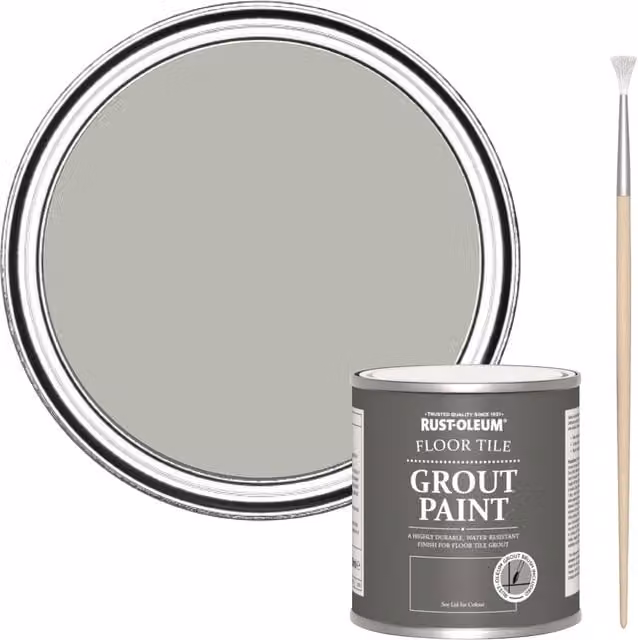 Rust-Oleum Waterproof Floor Grout Paint in Grey Tree, 250 ml