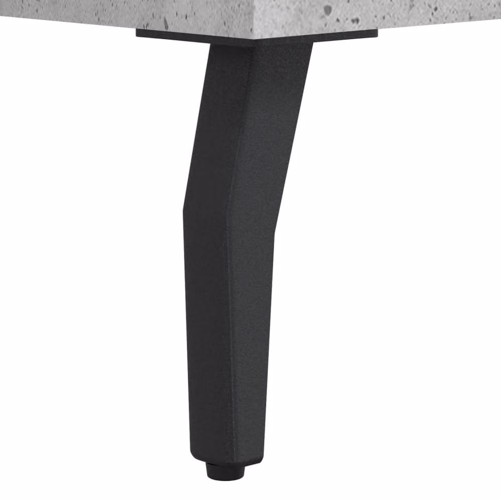 Berkfield Home Set of 2 Square Coffee Tables in Concrete Grey, W/D/H: 50 x 50 x 40 cm – 2