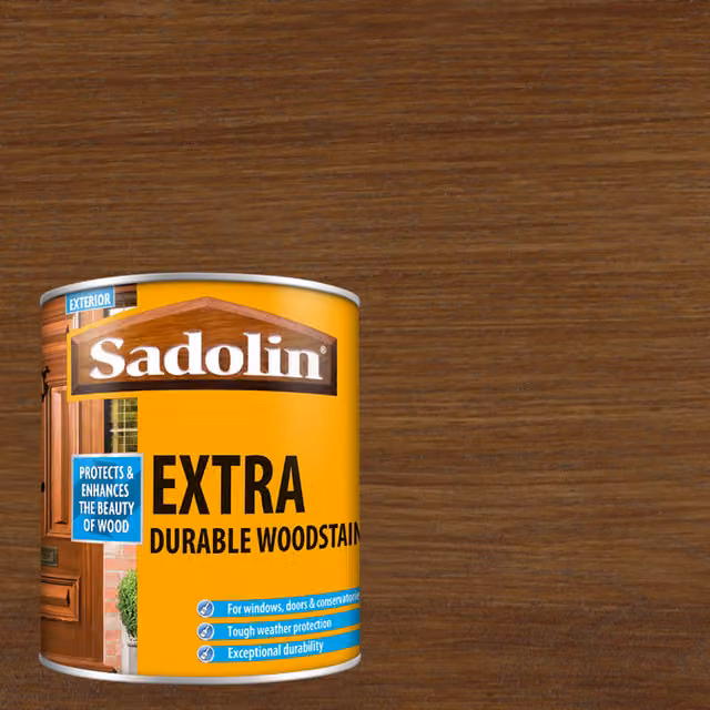 Sadolin Extra Durable Water Repellent Woodstain in Walnut Brown, 5 l