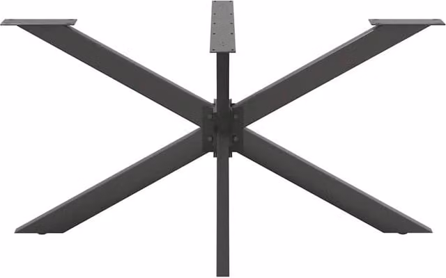 Berkfield Home Modern Spider Shape Dining Table Legs in Anthracite Grey, W: 150 cm, D: 78 cm, H: 72-73 cm – 1