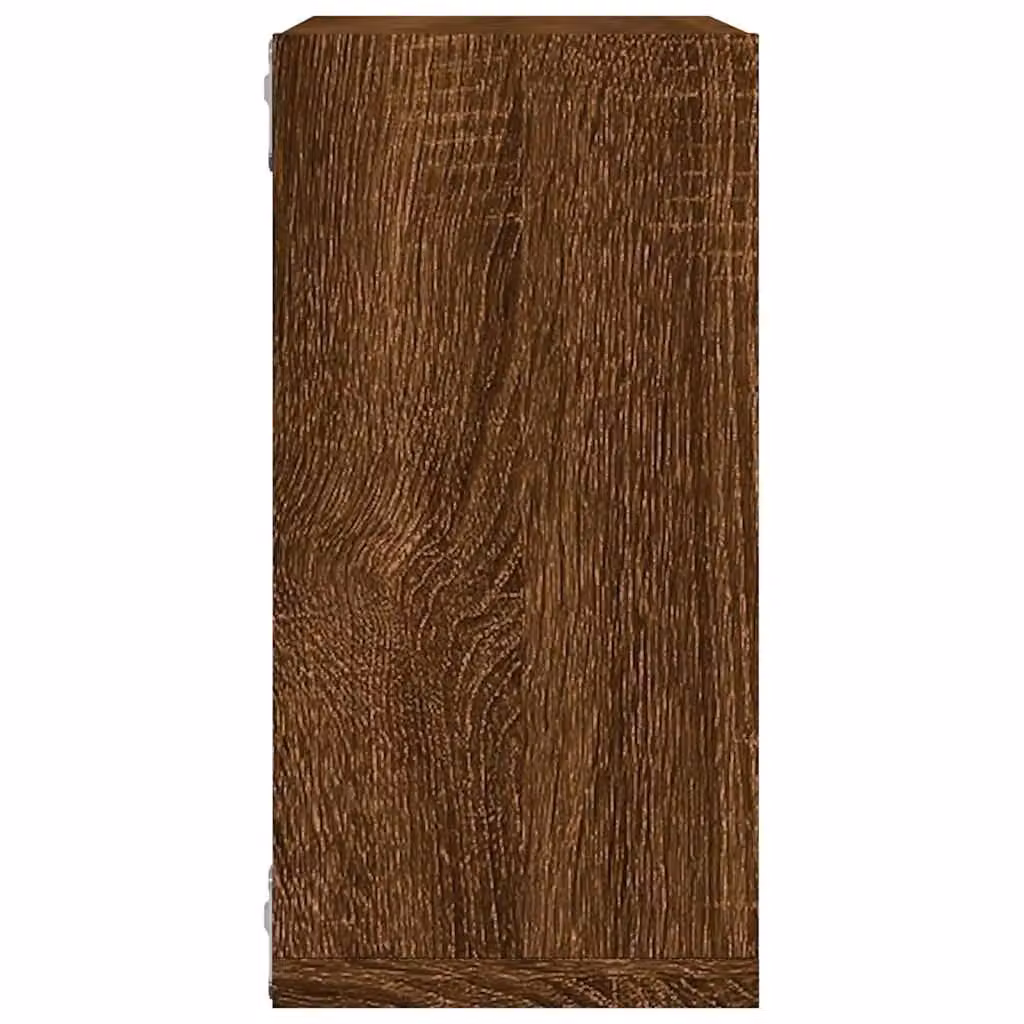 Berkfield Home Wall Mounted Cube Shelves, 2 Pack, Brown Oak, W/D/H: 30 x 15 x 30 cm – 6