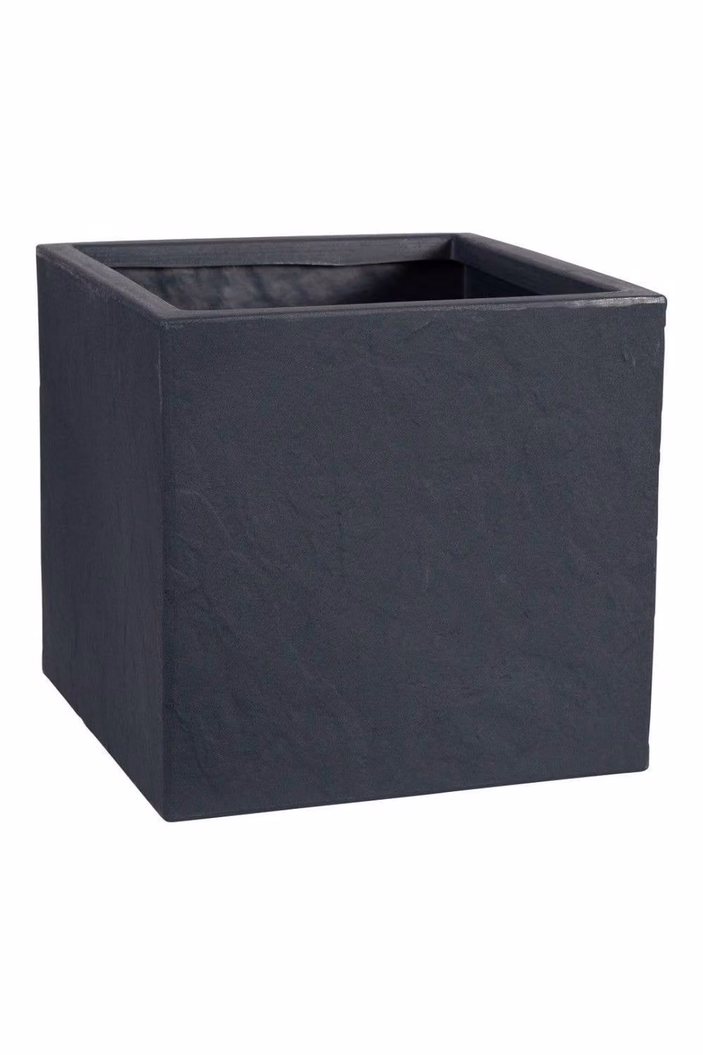 KDMD Graphite Square Riven Planter in Grey, Diameter: 30 cm – 3