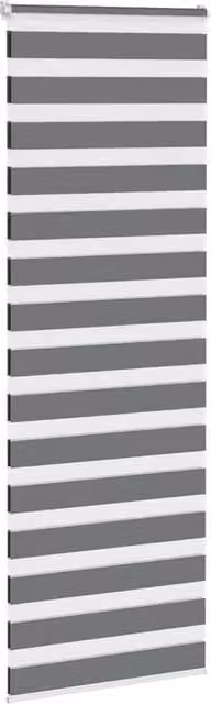 Berkfield Home Elegant Zebra Blind in Dark Grey, W: 90 cm, H: 230 cm