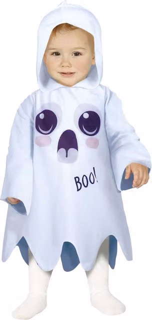 Fiestas Guirca Baby Ghost Costume Set in White and Multicolour, 18-24 Months