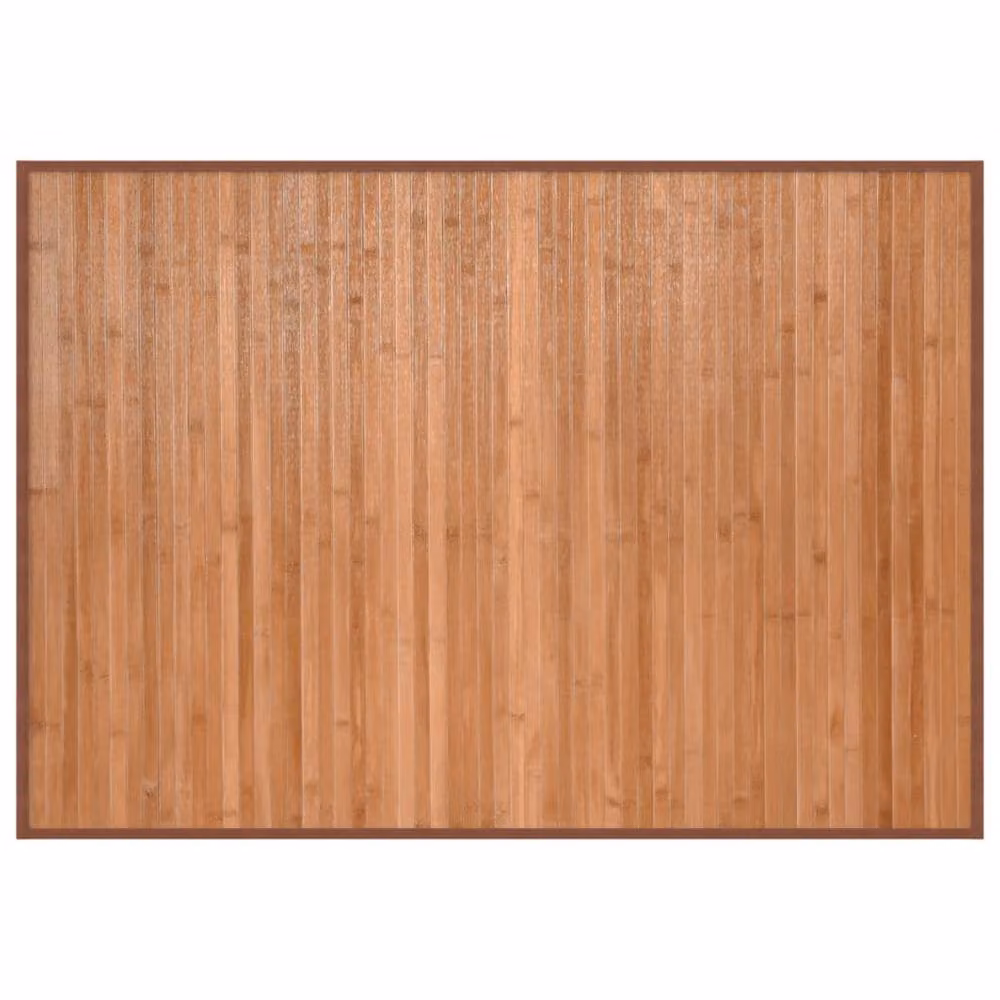 Berkfield Home Rectangular Bamboo Rug in Brown, W: 70 cm, L: 100 cm – 2