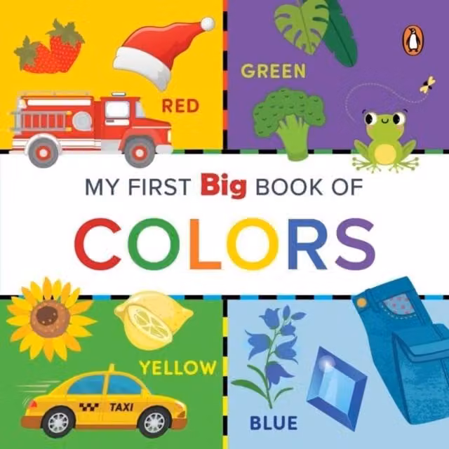 Penguin Books My First Big Book of Colours Multicolour Illustrated Cardboard Board Book