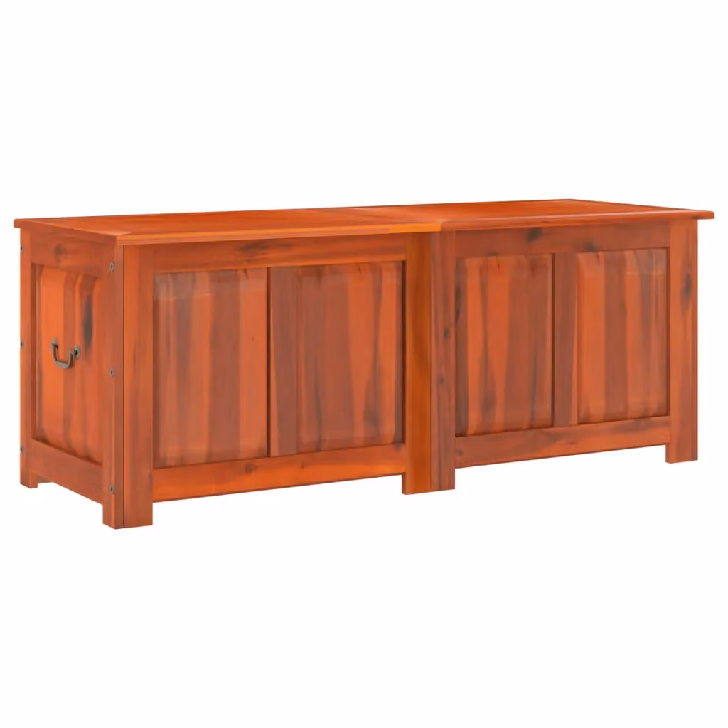 Berkfield Home Rustic Brown Acacia Solid Wood Storage Chest with Soft Close Lid – 2