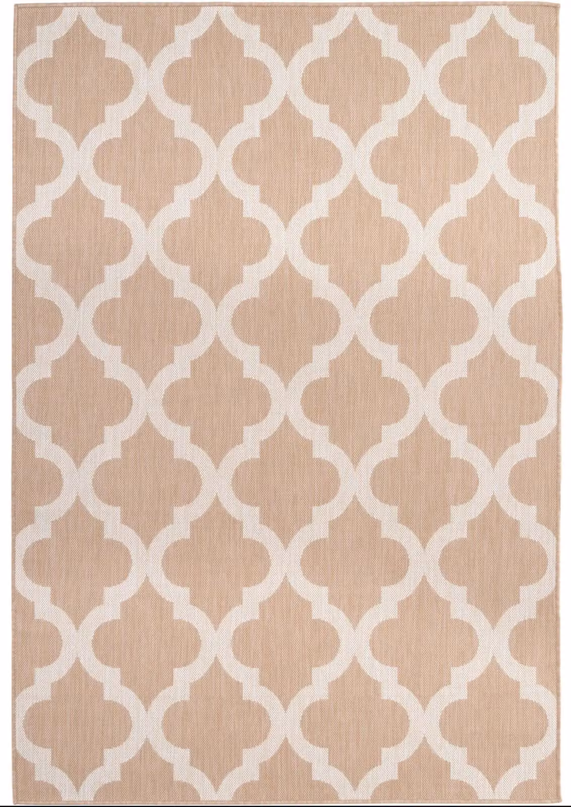 THE RUGS Moroccan Outdoor and Indoor Garden Patio Rug in Beige, W/D: 120 x 170 cm – 2