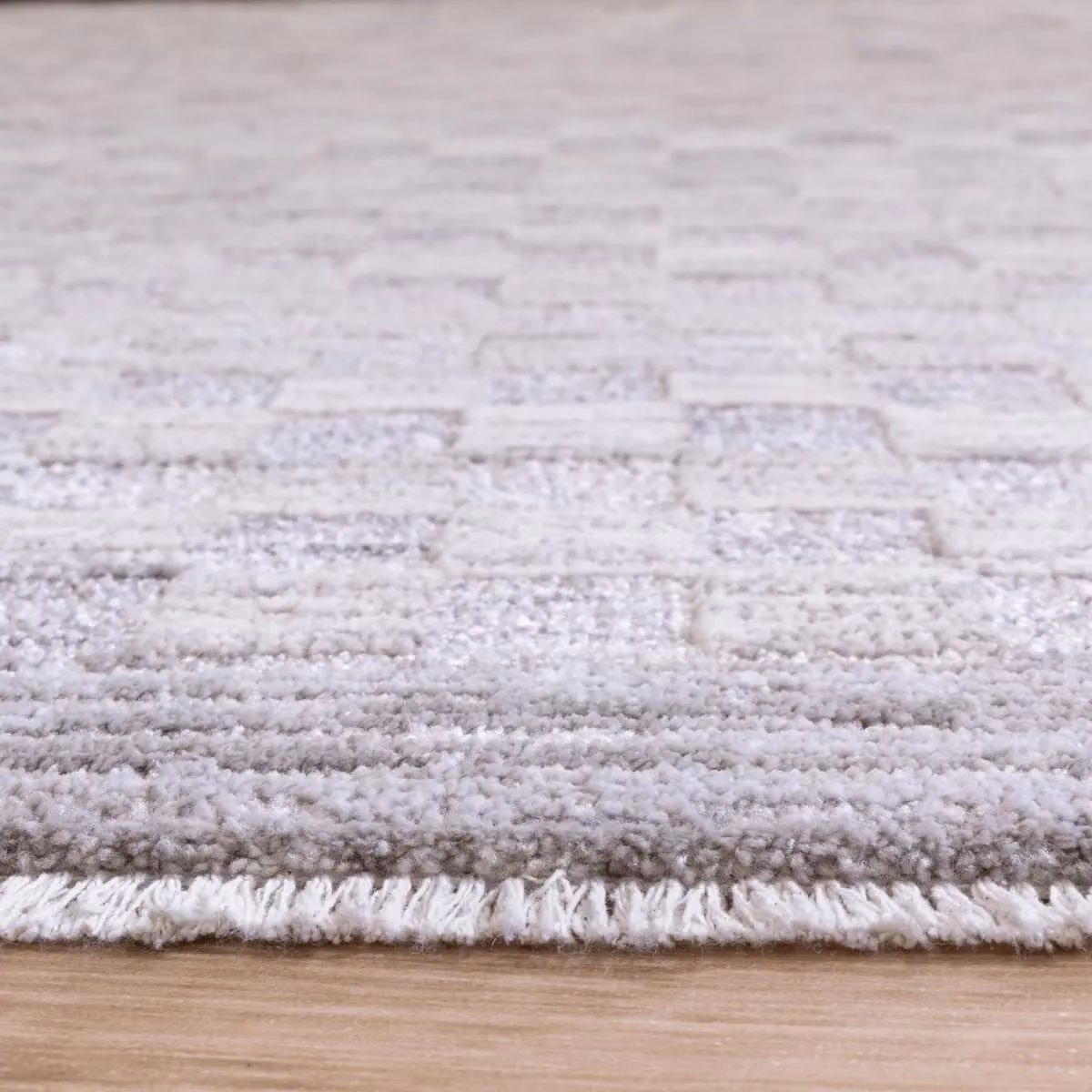 The Rug Shop UK Silver and Grey Modern Abstract Machine Woven Area Rug, W: 240 cm, D: 320 cm – 2