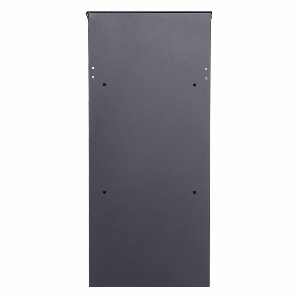 FORGEVIO Large Outdoor Parcel Delivery Drop Box with Lid, Black Metal – 4